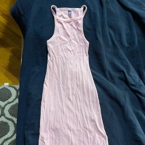 Old Navy pink dress with 2 slits on the side on the bottom!